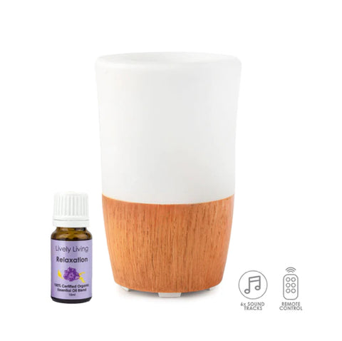 Lively Living - Aroma Sound Diffuser + Organic Oil