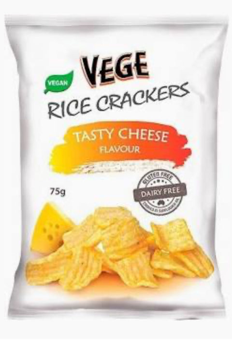 Vege Rice Crackers Tasty Cheese