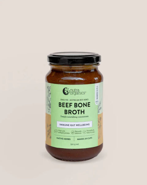 Nutraorganics - Beef Bone Broth Concentrate Native Herb 390g