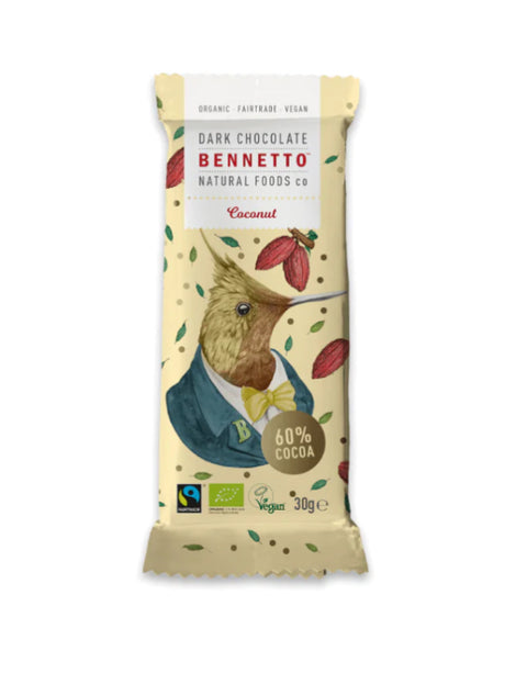 Bennetto - Organic Fairtrade Coconut Chocolate 30g