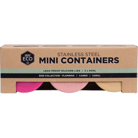 Ever Eco - Mini Containers Rise Collection 3 x 60ml