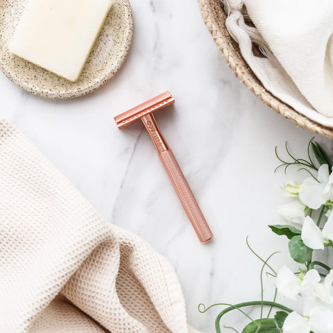 Ever Eco - Rose Gold Safety Razor With Replacement Blades