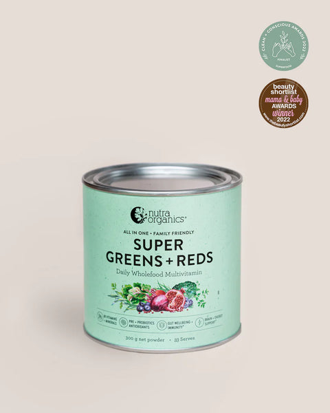 Nutraorganics - Super Greens + Reds 180g