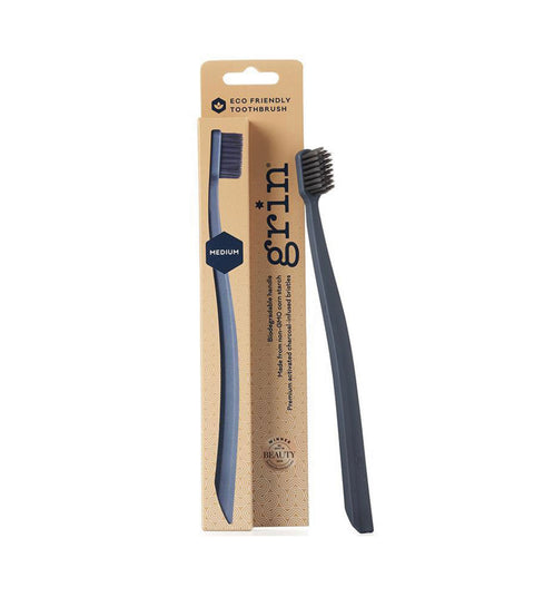 Grin Toothbrush (Medium) Grey/Rose