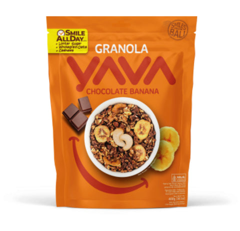 Yava - Granola with Cashews Chocolate Banana 400g