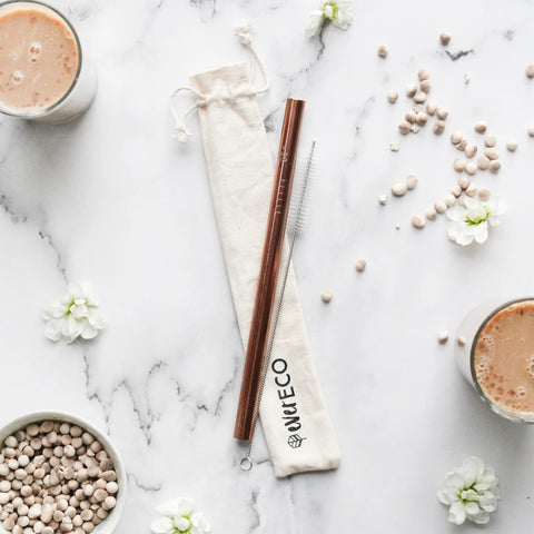 Ever Eco - Bubble Tea Straw Kit Rose Gold